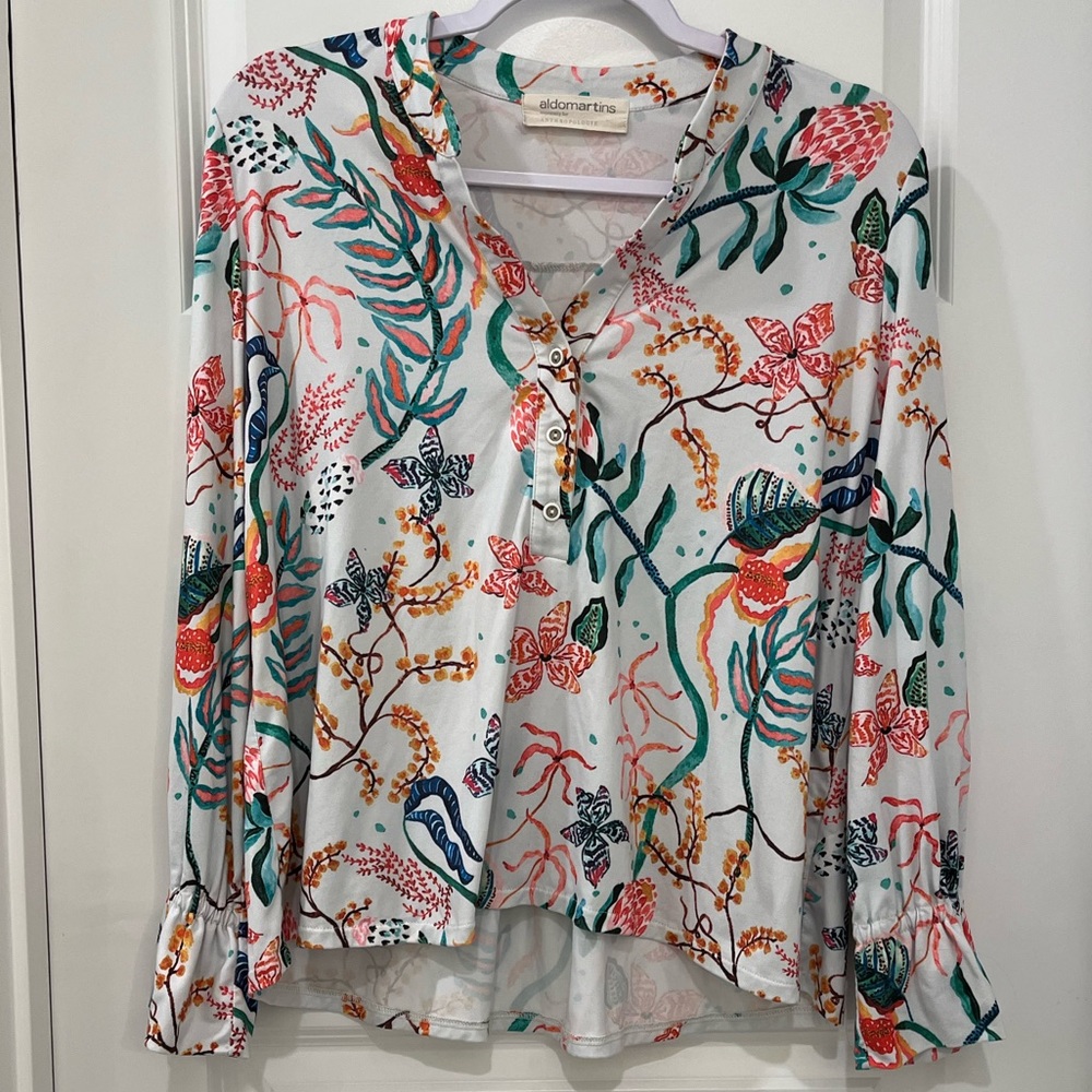 Aldomartins by Anthropologie Floral Blouse Size XS